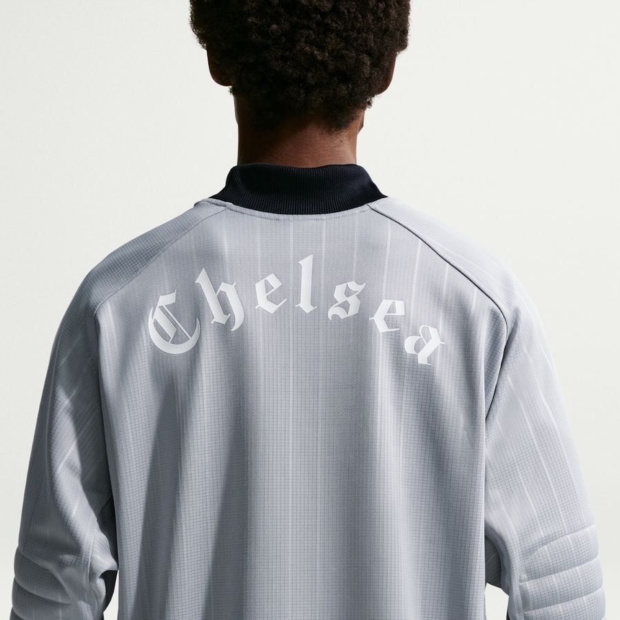 Chelsea Goalkeeper Shirt Authentic - Wolf Grey/Turf Orange/Blue/White - Men's-SoccerKits Hub | Buy Soccer Jerseys Online